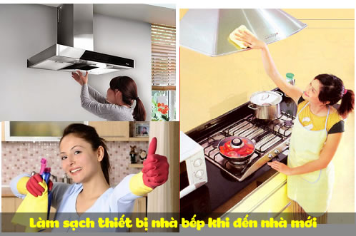 Làm sạch thiết bị nhà bếp khi đến nhà mới